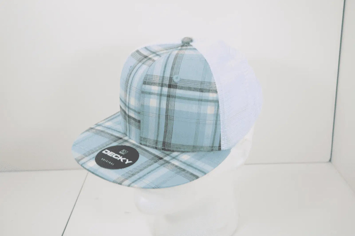 Decky 6015 H/c Plaid Cap - White 208