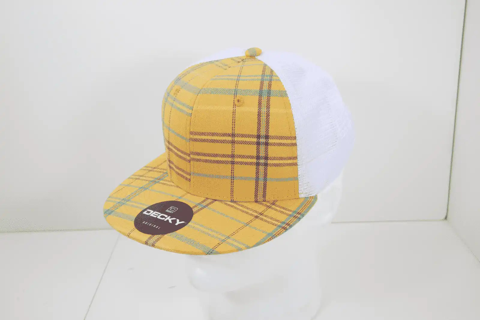 Decky 6015 H/c Plaid Cap - White 211 - one Size Fits Most