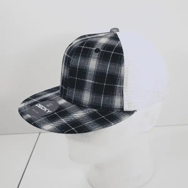 Decky 6015 H/c Plaid Cap - White 212