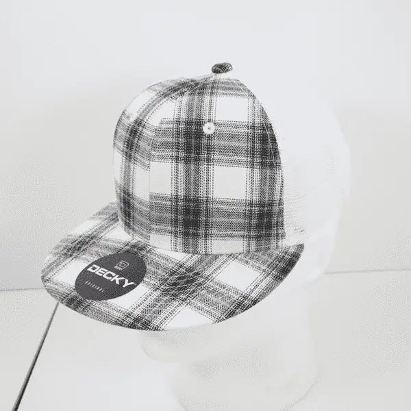Decky 6015 H/c Plaid Cap - White 215