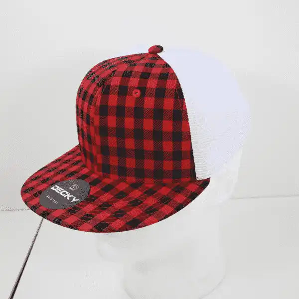 Decky 6015 H/c Plaid Cap - White 216 - one Size Fits Most