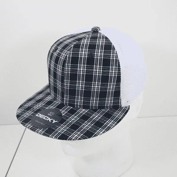 Decky 6015 H/c Plaid Cap - White 217