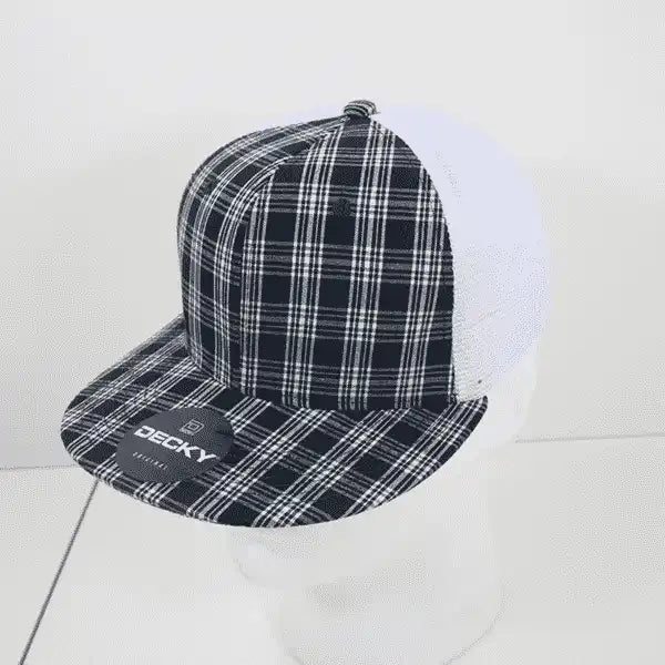 Decky 6015 H/c Plaid Cap - White 217 - one Size Fits Most