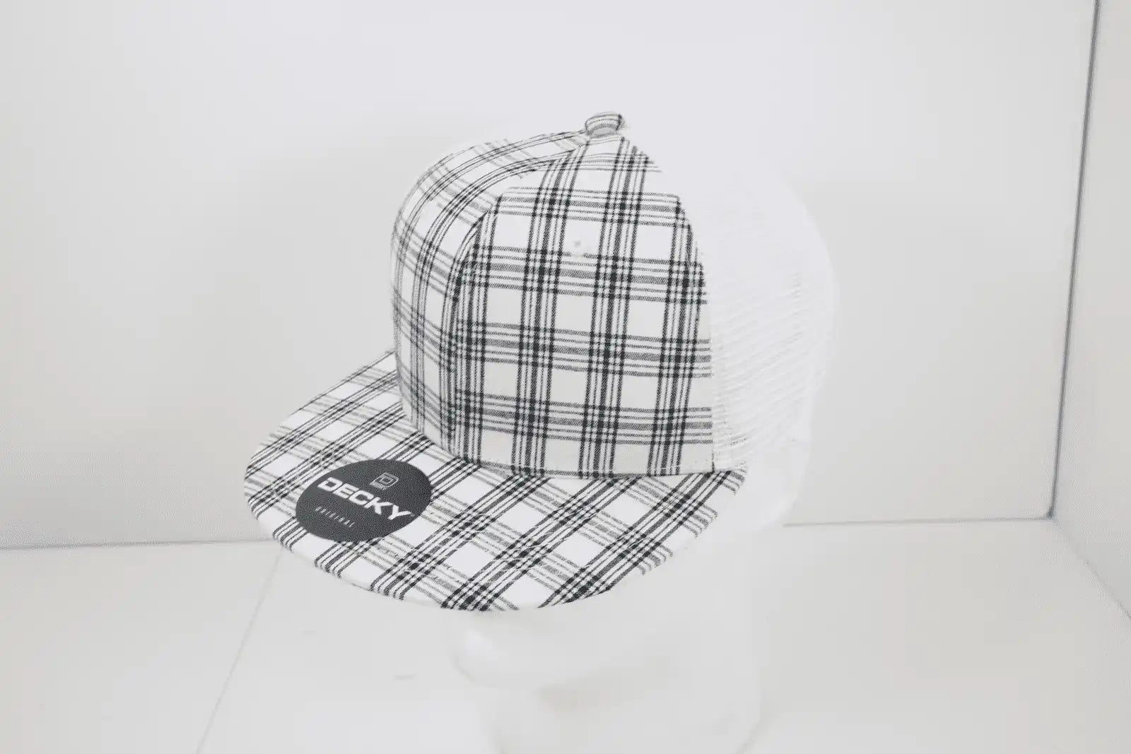 Decky 6015 H/c Plaid Cap - White 218 - one Size Fits Most