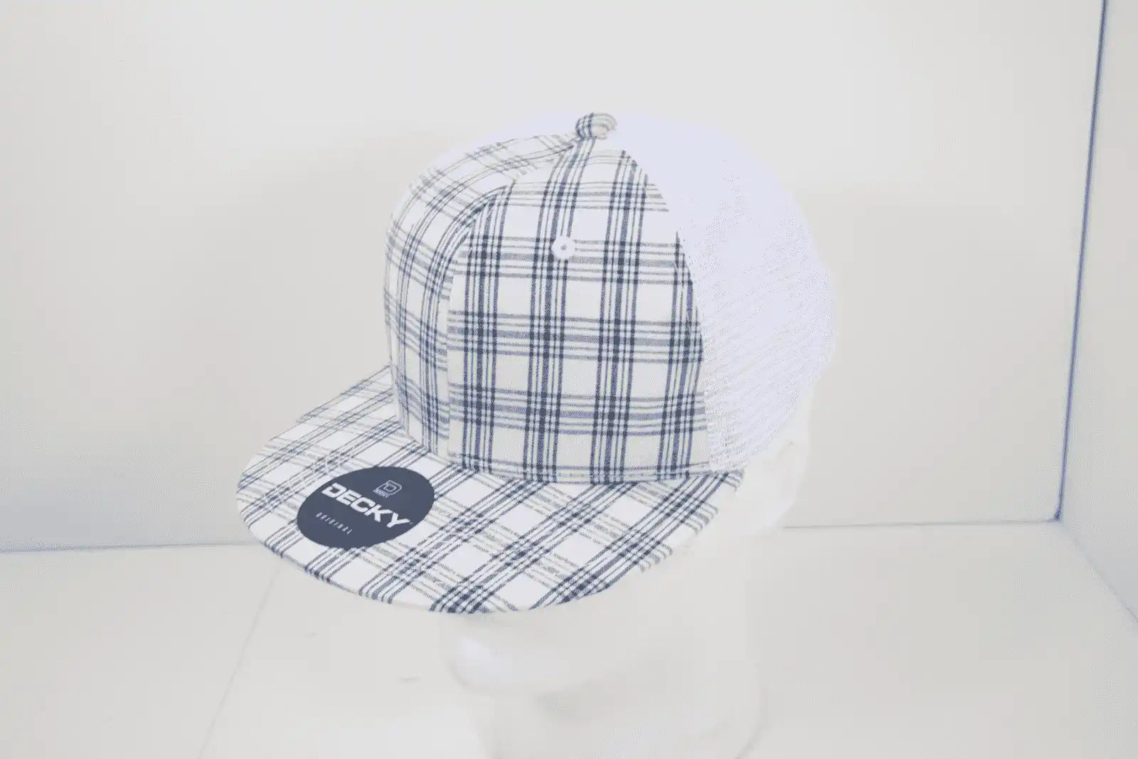 Decky 6015 H/c Plaid Cap - White 219 - one Size Fits Most