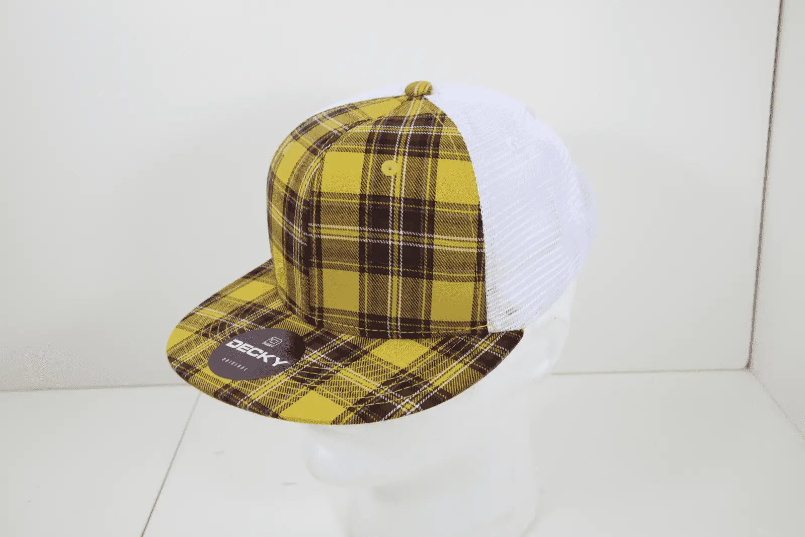 Decky 6015 H/c Plaid Cap - White 220