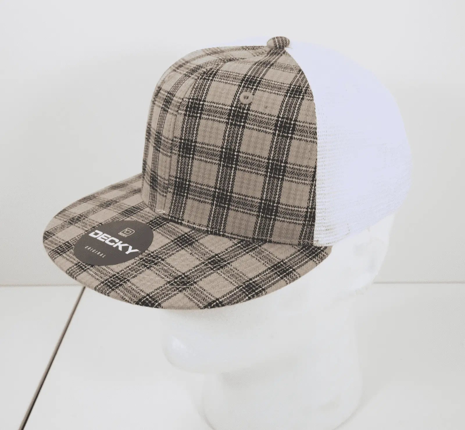 Decky 6015 H/c Plaid Cap - White 222