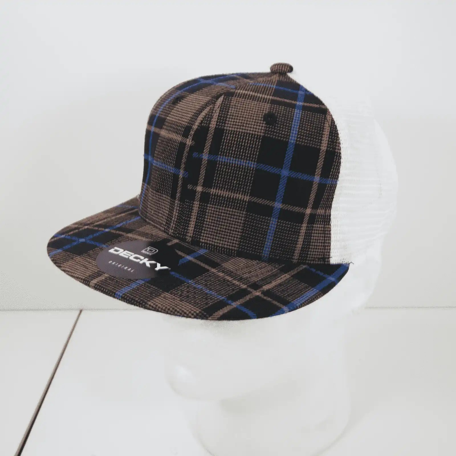 Decky 6015 H/c Plaid Cap - White 225 - one Size Fits Most