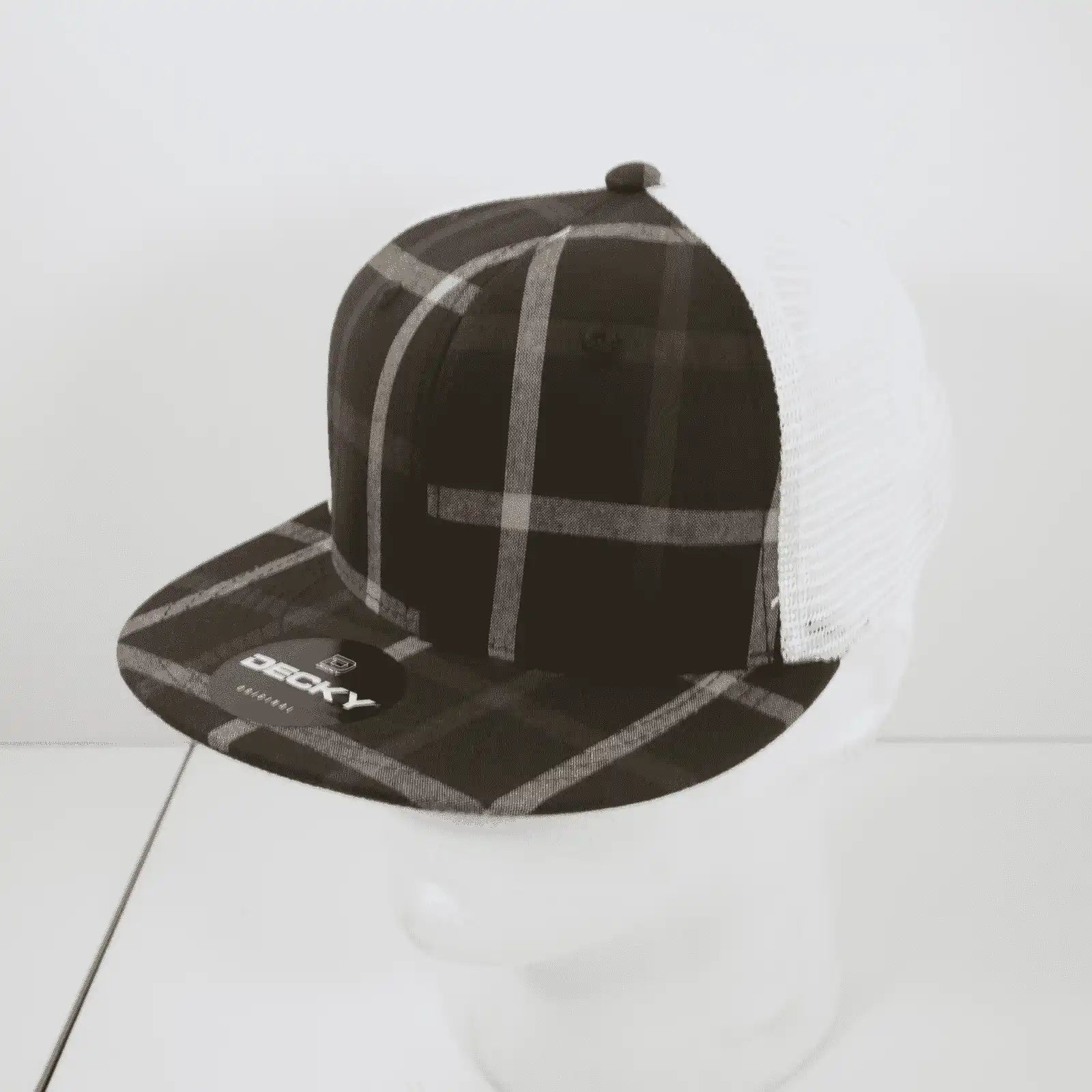 Decky 6015 H/c Plaid Cap - White 226 - one Size Fits Most