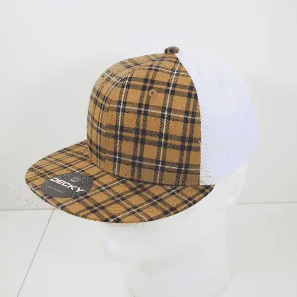 Decky 6015 H/c Plaid Cap - White 227 - one Size Fits Most