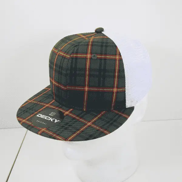 Decky 6015 H/c Plaid Cap - White 230
