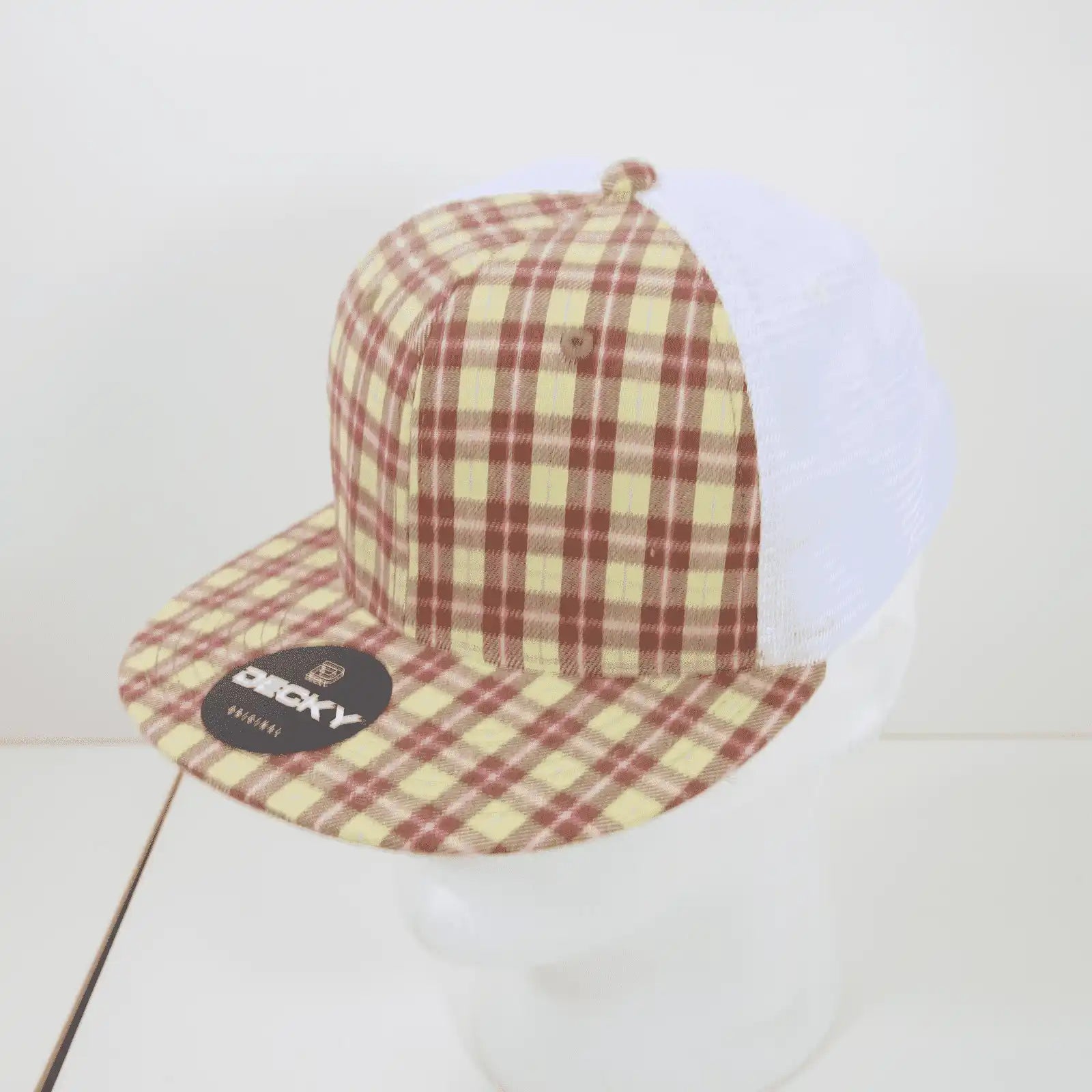 Decky 6015 H/c Plaid Cap - White 233 - one Size Fits Most