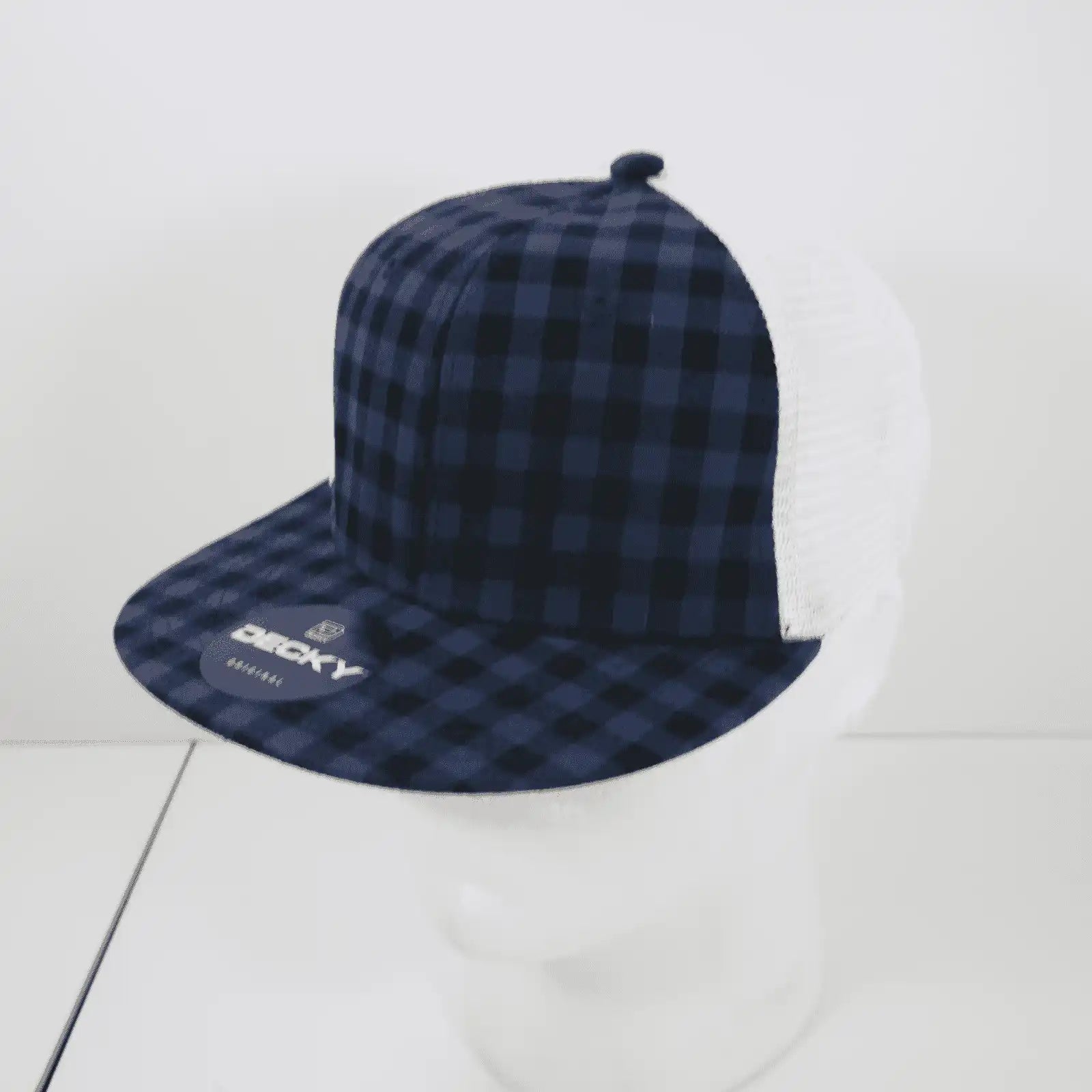 Decky 6015 H/c Plaid Cap - White 234 - one Size Fits Most
