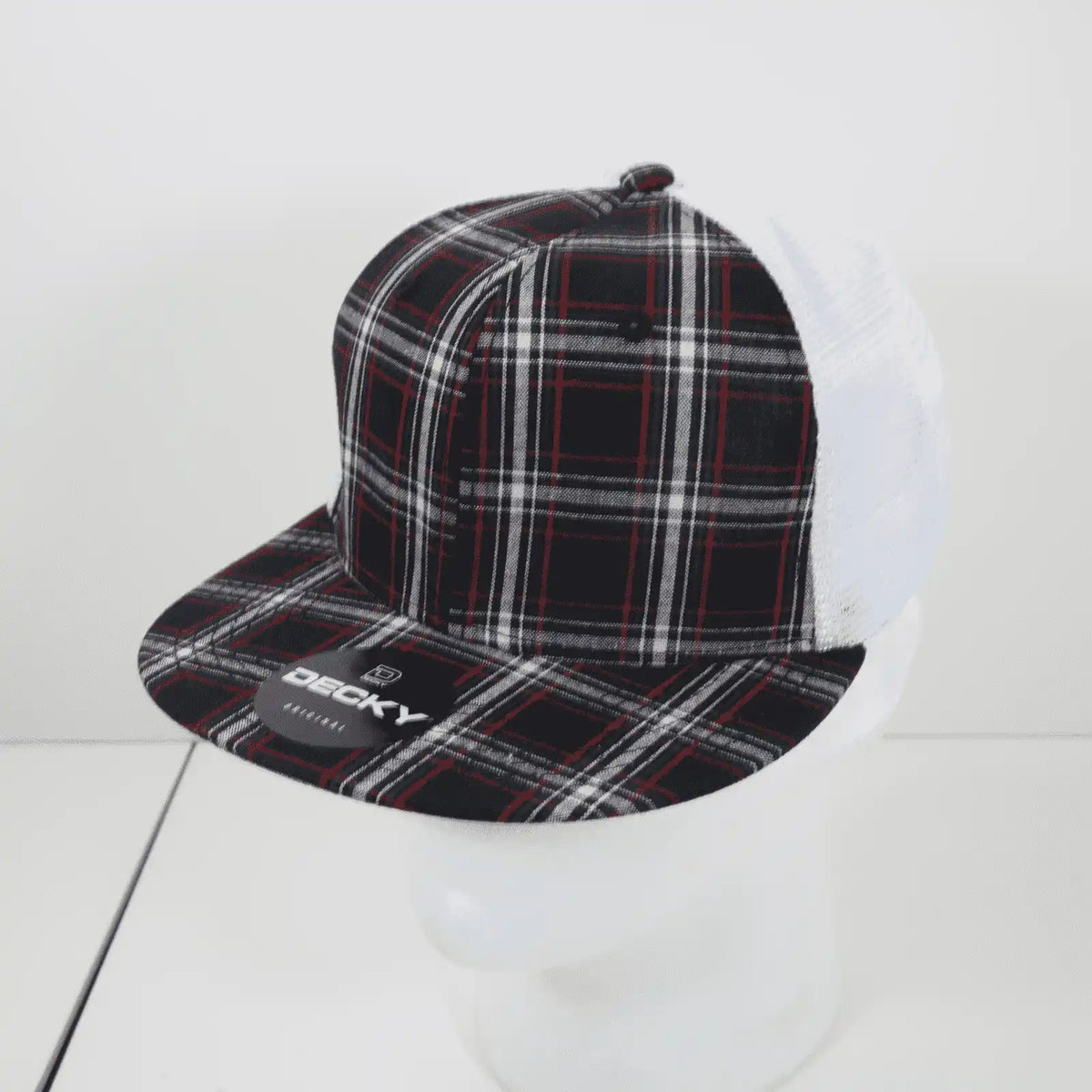 Decky 6015 H/c Plaid Cap - White 235 - one Size Fits Most