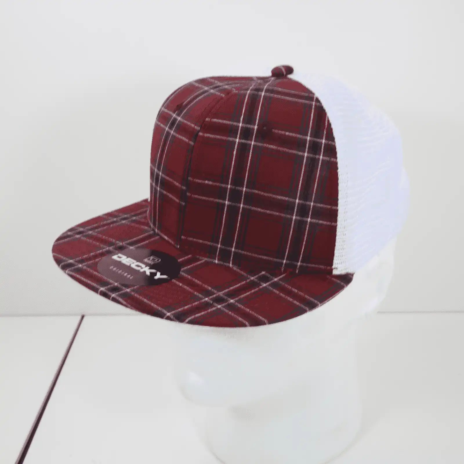 Decky 6015 H/c Plaid Cap - White 237 - one Size Fits Most