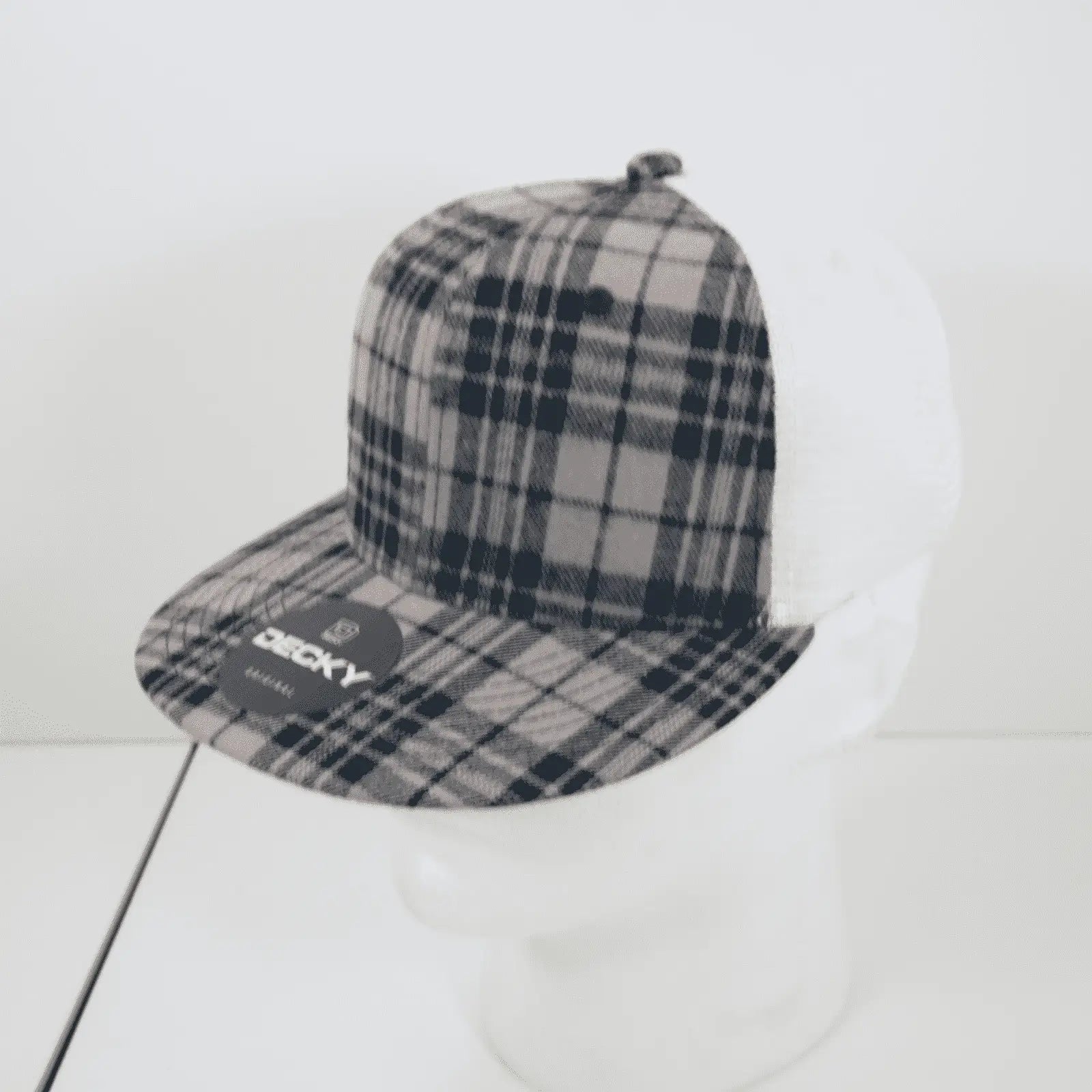 Decky 6015 H/c Plaid Cap - White 240