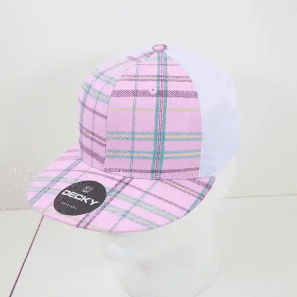Decky 6015 H/c Plaid Cap - White 243 - one Size Fits Most