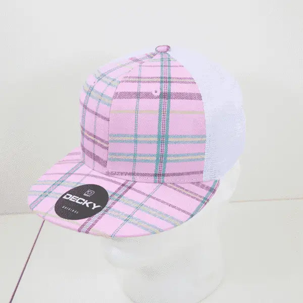 Decky 6015 H/c Plaid Cap - White 243