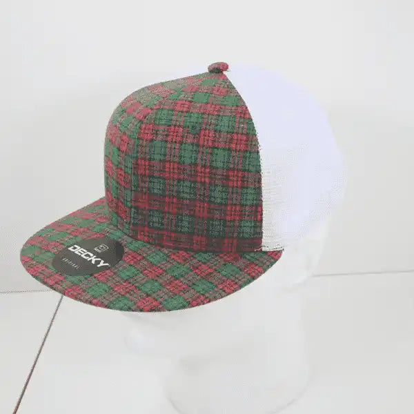 Decky 6015 H/c Plaid Cap - White 244 - one Size Fits Most