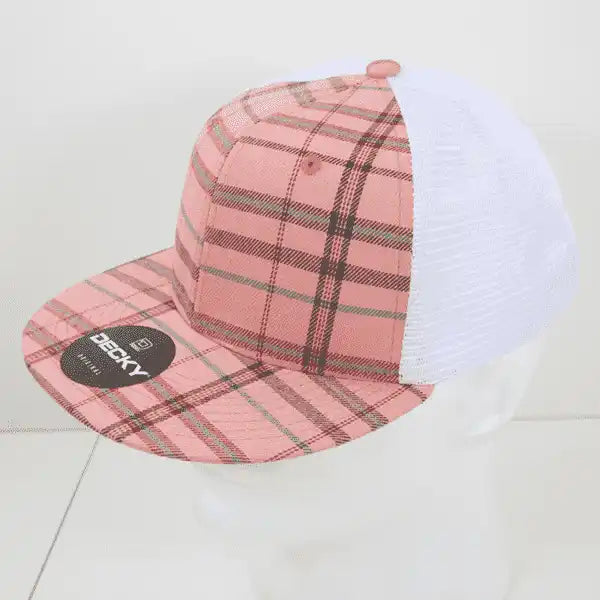Decky 6015 H/c Plaid Cap - White 247 - one Size Fits Most