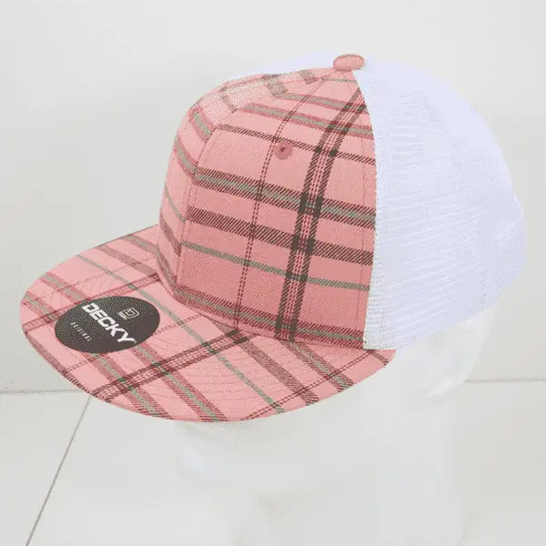 Decky 6015 H/c Plaid Cap - White 247