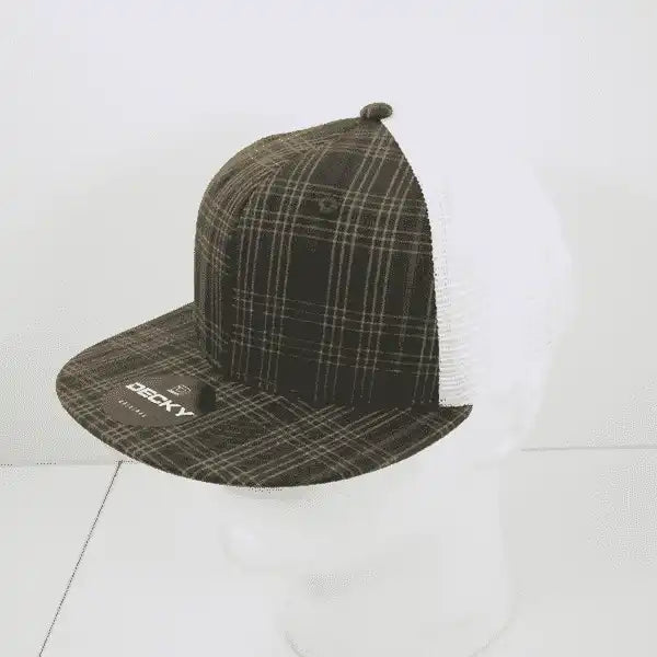 Decky 6015 H/c Plaid Cap - White 248 - one Size Fits Most