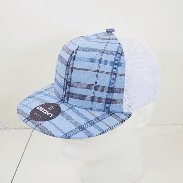 Decky 6015 H/c Plaid Cap - White 249