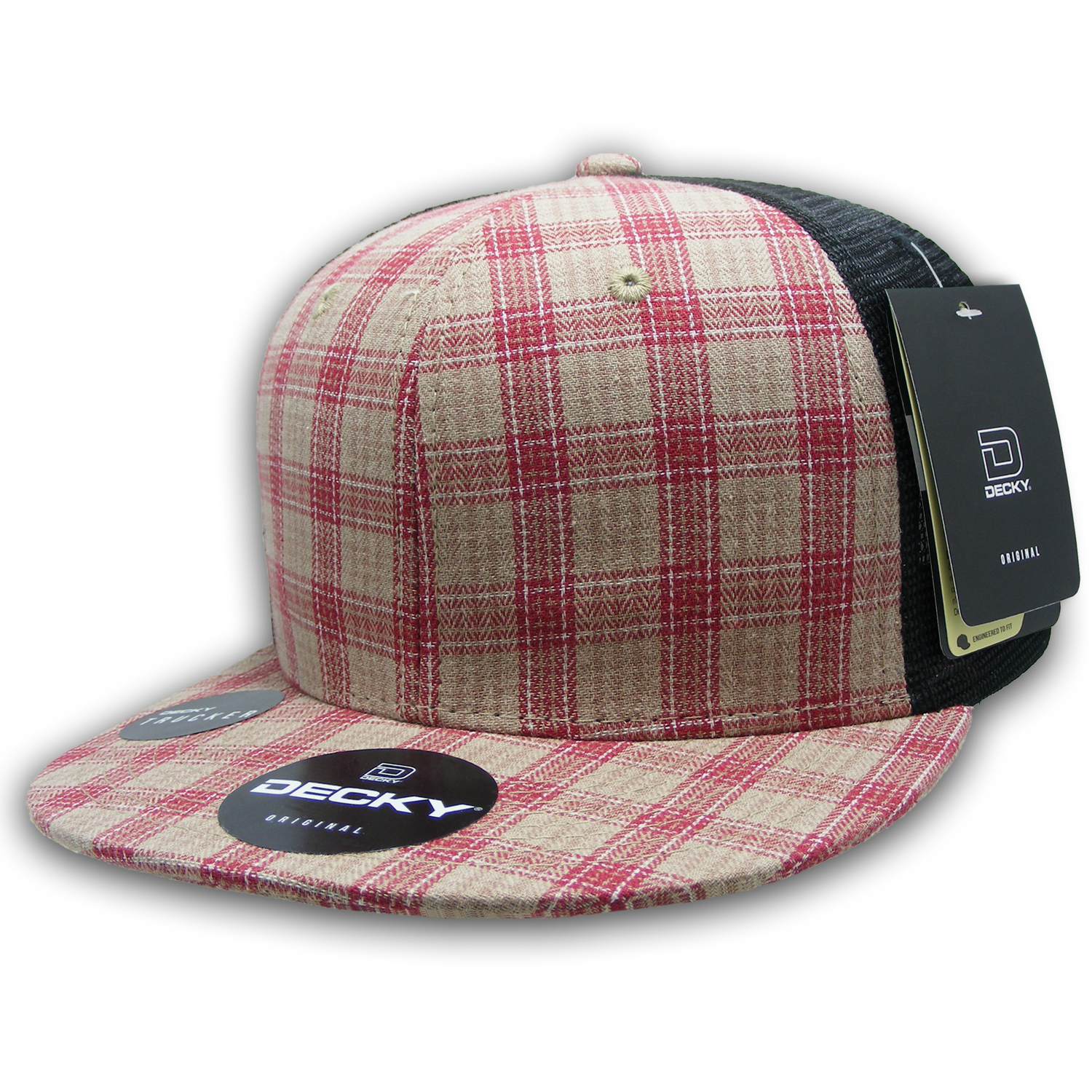 Decky 6016 H/c Plaid Cap - 101 Black