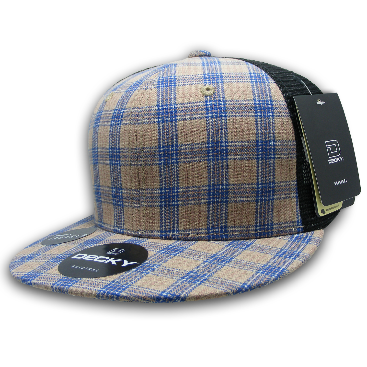 Decky 6016 H/c Plaid Cap - 109 Black