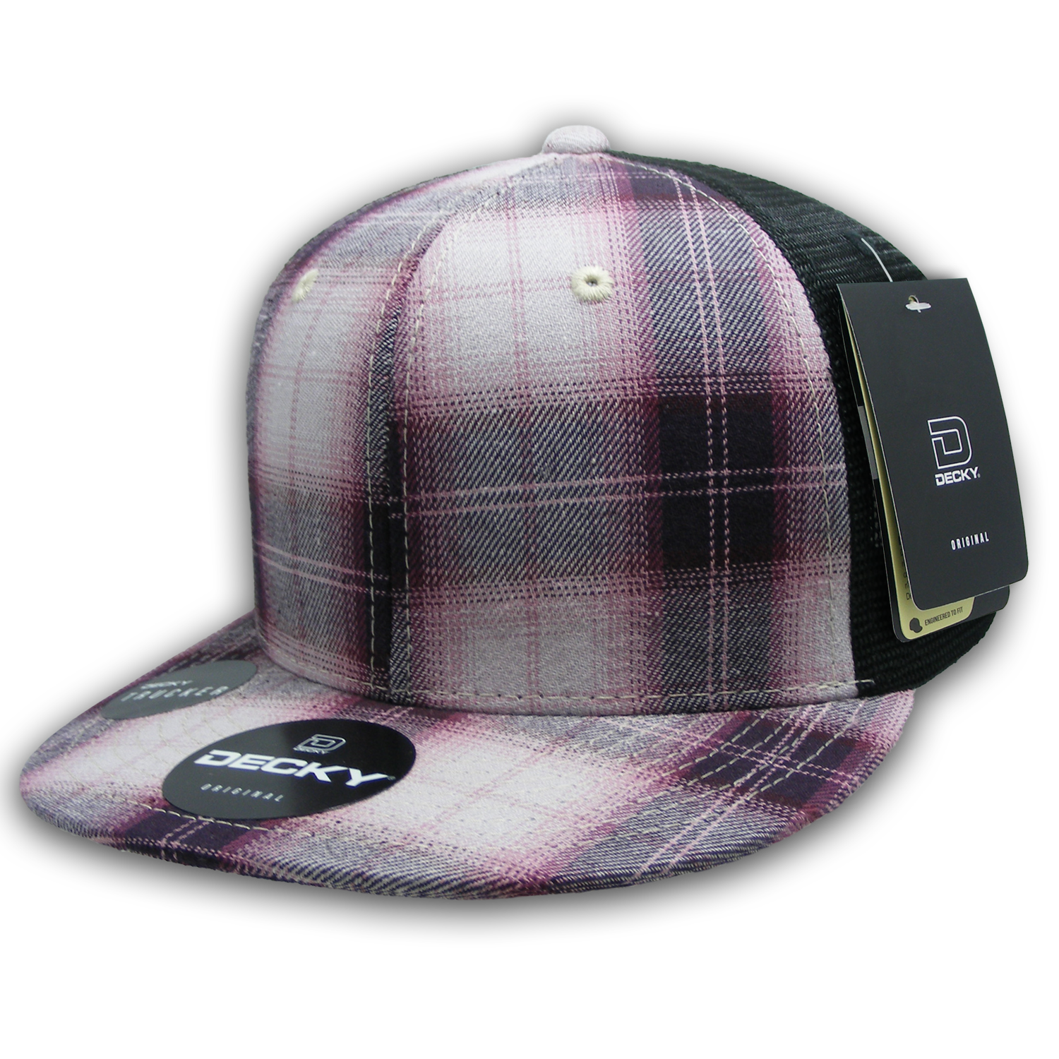 Decky 6016 H/c Plaid Cap - 118 Black