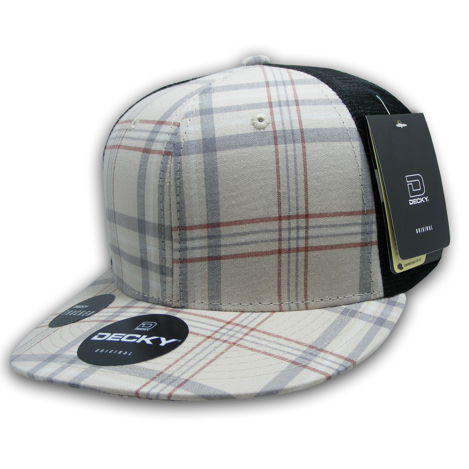 Decky 6016 H/c Plaid Cap - 134 Black