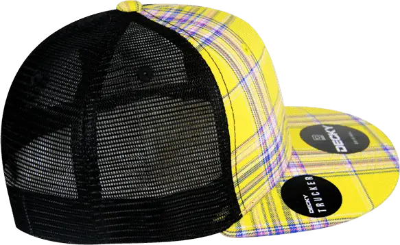 Decky 6016 H/c Plaid Cap - Black 103