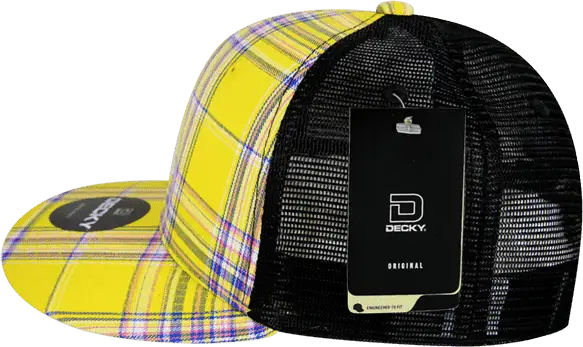 Decky 6016 H/c Plaid Cap - Black 103