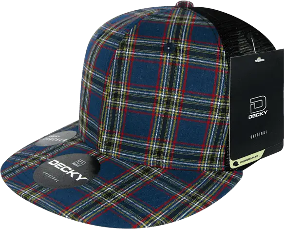 Decky 6016 H/c Plaid Cap - Black 221
