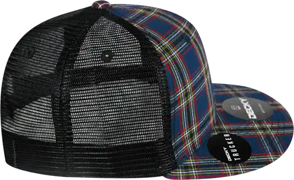 Decky 6016 H/c Plaid Cap - Black 221 - White / one Size Fits Most