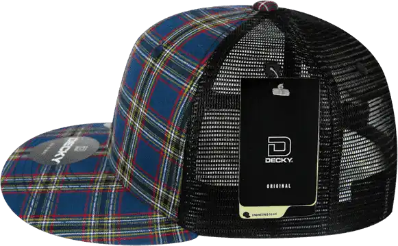Decky 6016 H/c Plaid Cap - Black 221 - White / one Size Fits Most