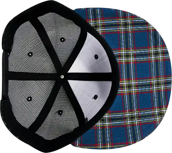 Decky 6016 H/c Plaid Cap - Black 221 - White / one Size Fits Most
