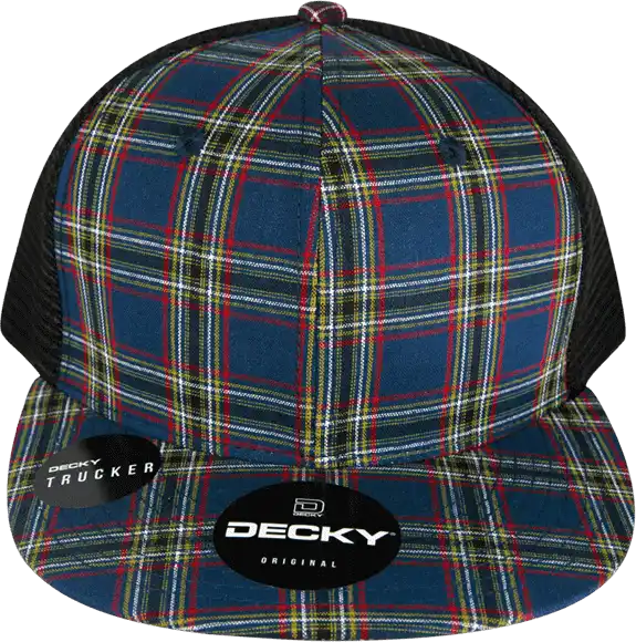 Decky 6016 H/c Plaid Cap - Black 221 - White / one Size Fits Most