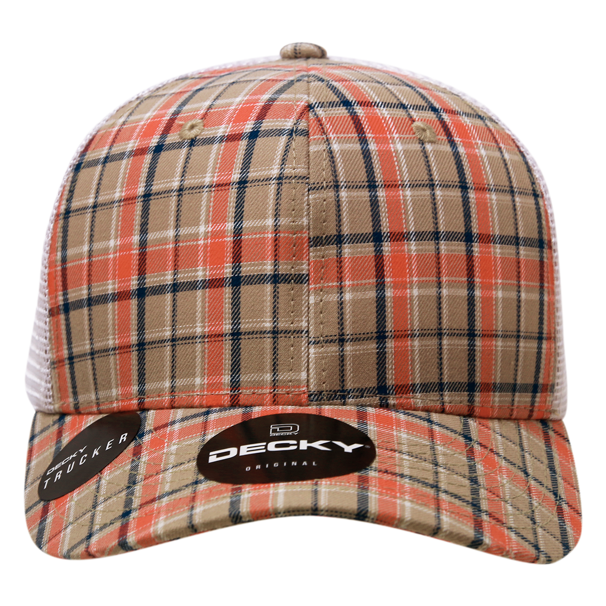 Decky 6017 M/c Plaid Cap - 102 White