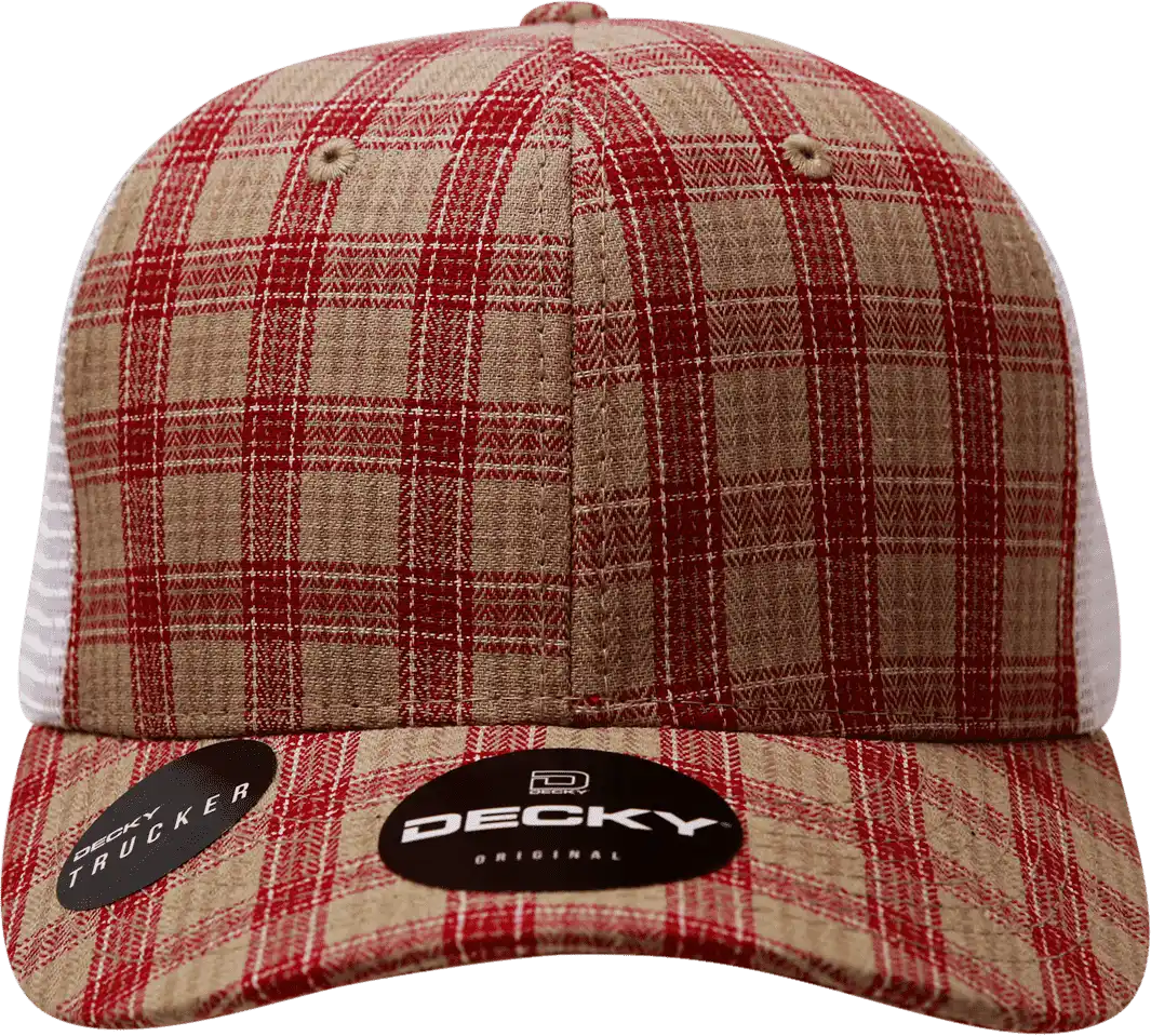 Decky 6017 M/c Plaid Cap - White 101 - one Size Fits Most