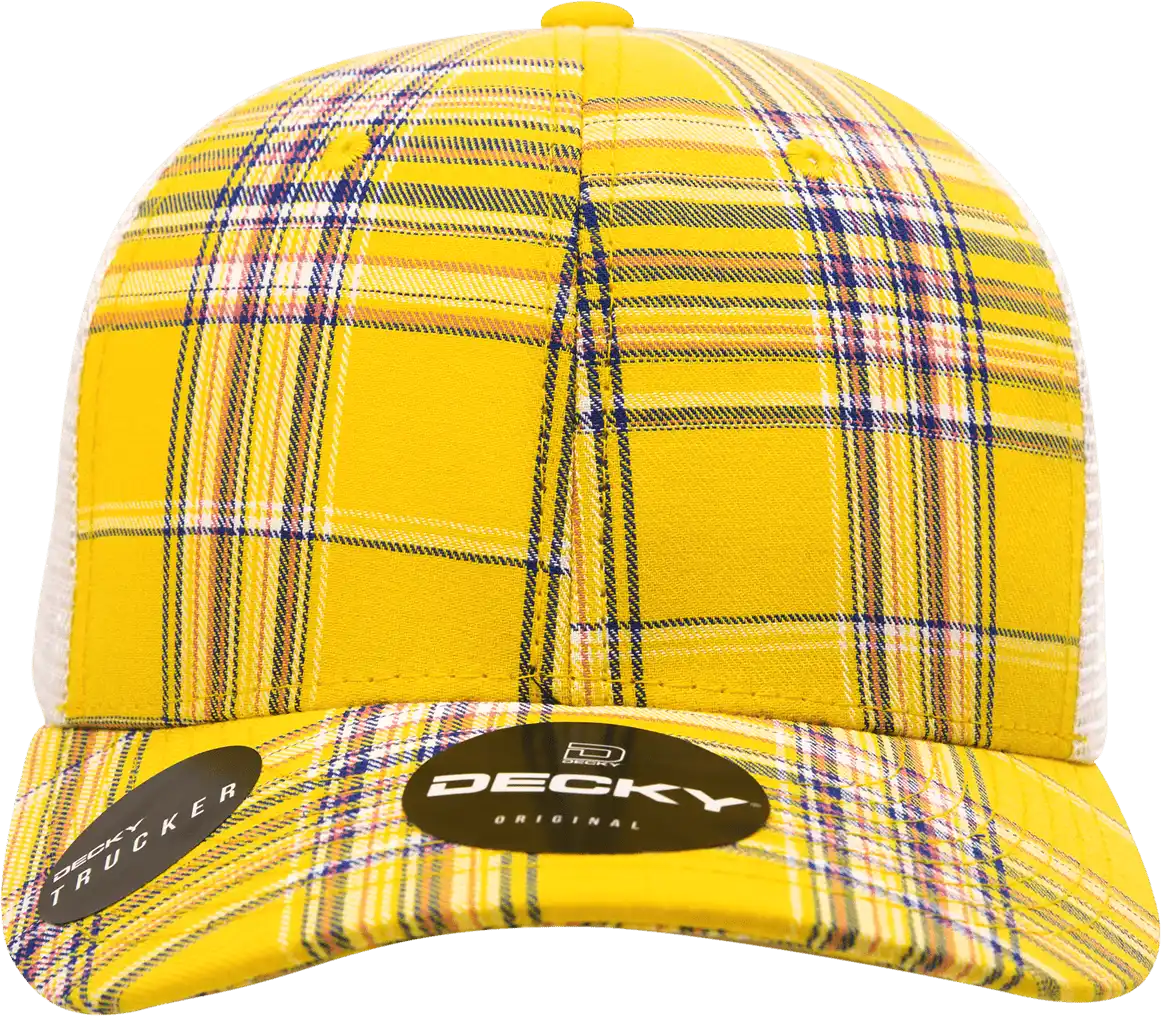 Decky 6017 M/c Plaid Cap - White 103 - one Size Fits Most