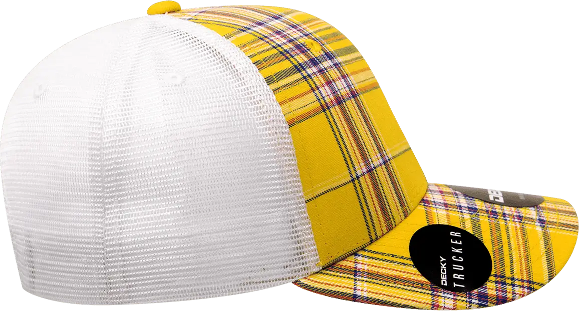 Decky 6017 M/c Plaid Cap - White 103