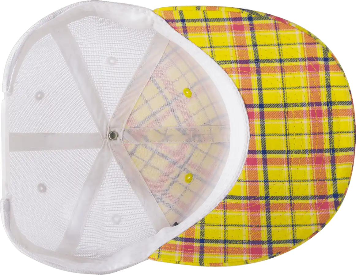 Decky 6017 M/c Plaid Cap - White 105 - one Size Fits Most