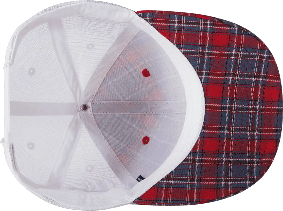 Decky 6017 M/c Plaid Cap - White 108 - one Size Fits Most