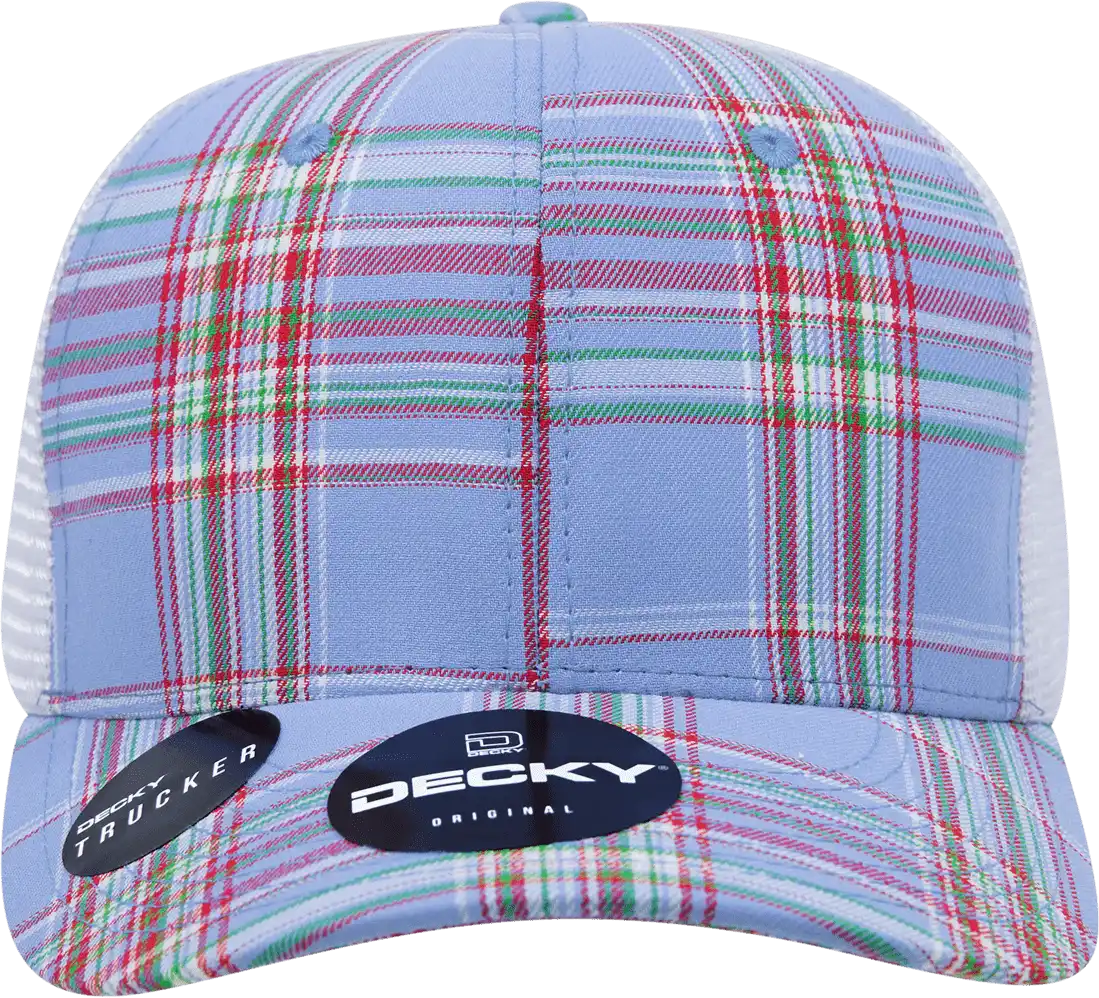 Decky 6017 M/c Plaid Cap - White 112 - one Size Fits Most