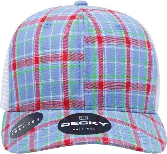 Decky 6017 M/c Plaid Cap - White 113 - one Size Fits Most