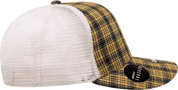 Decky 6017 M/c Plaid Cap - White 121 - one Size Fits Most