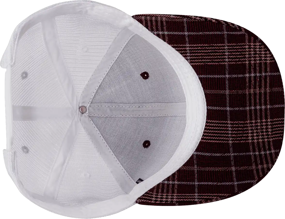 Decky 6017 M/c Plaid Cap - White 125 - one Size Fits Most