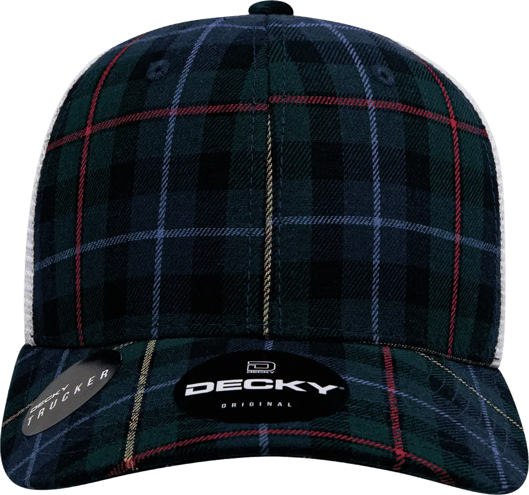 Decky 6017 M/c Plaid Cap - White 126