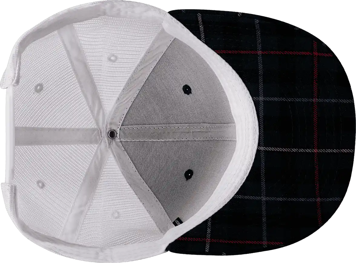 Decky 6017 M/c Plaid Cap - White 126 - one Size Fits Most